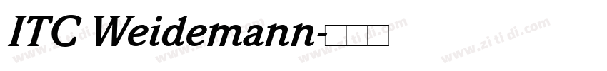 ITC Weidemann字体转换 ITC Weidemann字体转换